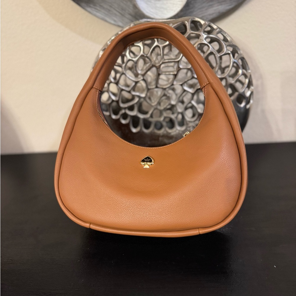 Huge Price Drop! Kate Spade Kayla Crescent Shoulder Bag Warm Gingerbread NWT - Picture 8 of 13
